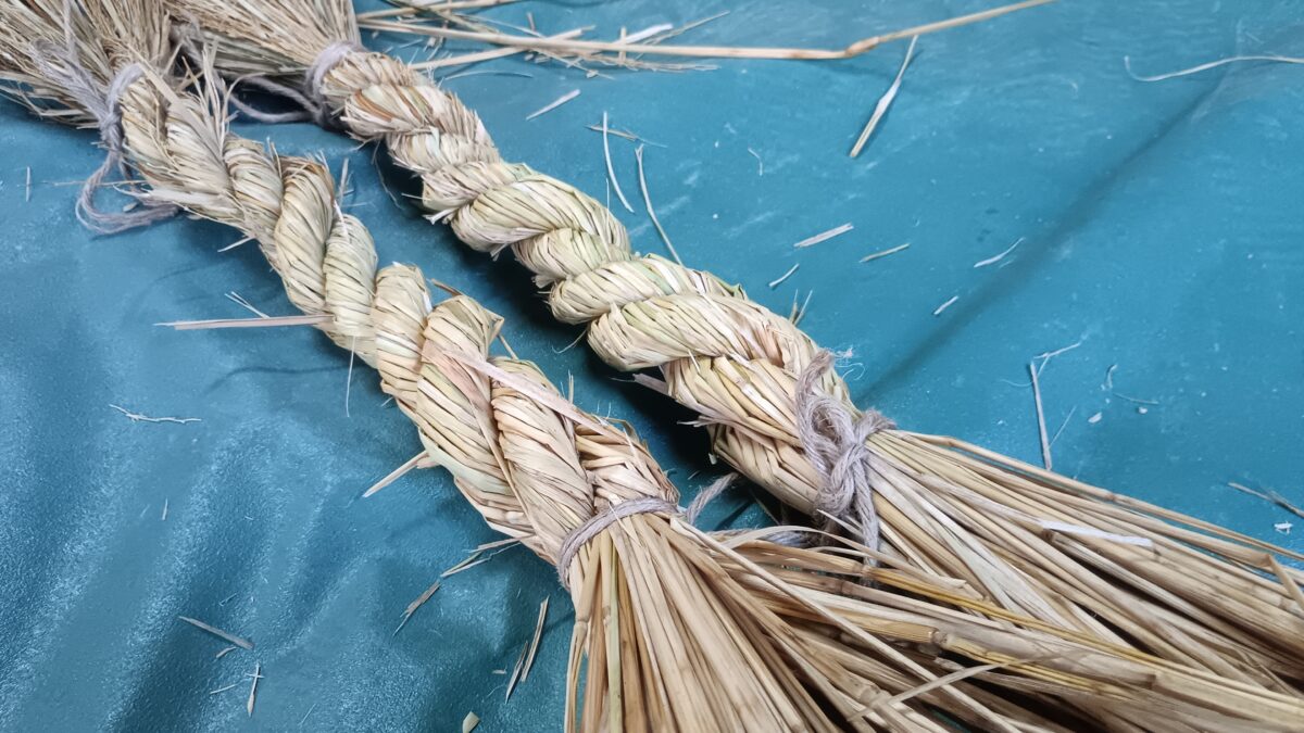 注連飾り作り