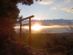 金比羅山より初日の出