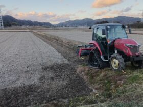冬耕スタート　下堀地区